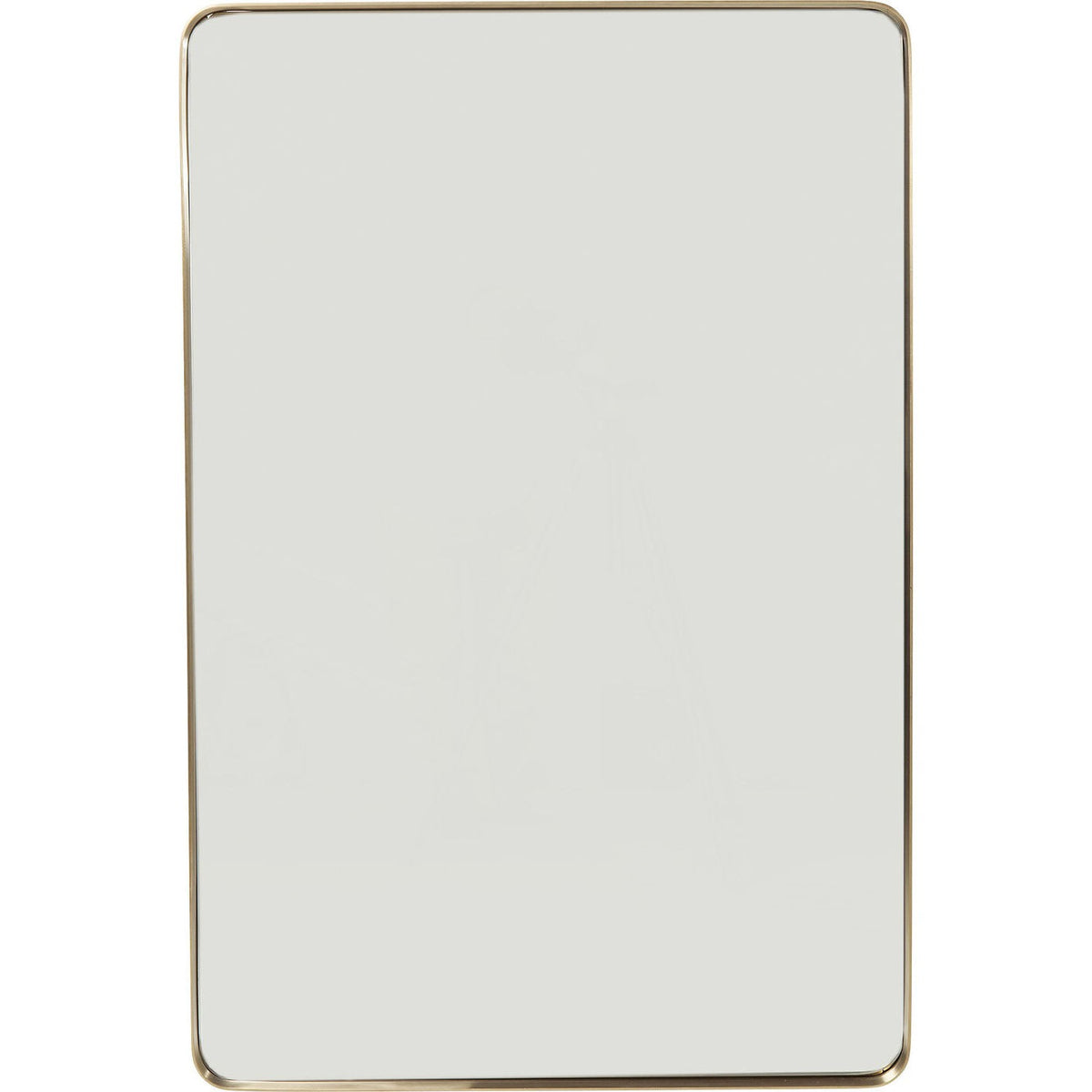 Kare Design Spiegel Curve rechthoekig 120x80cm messing