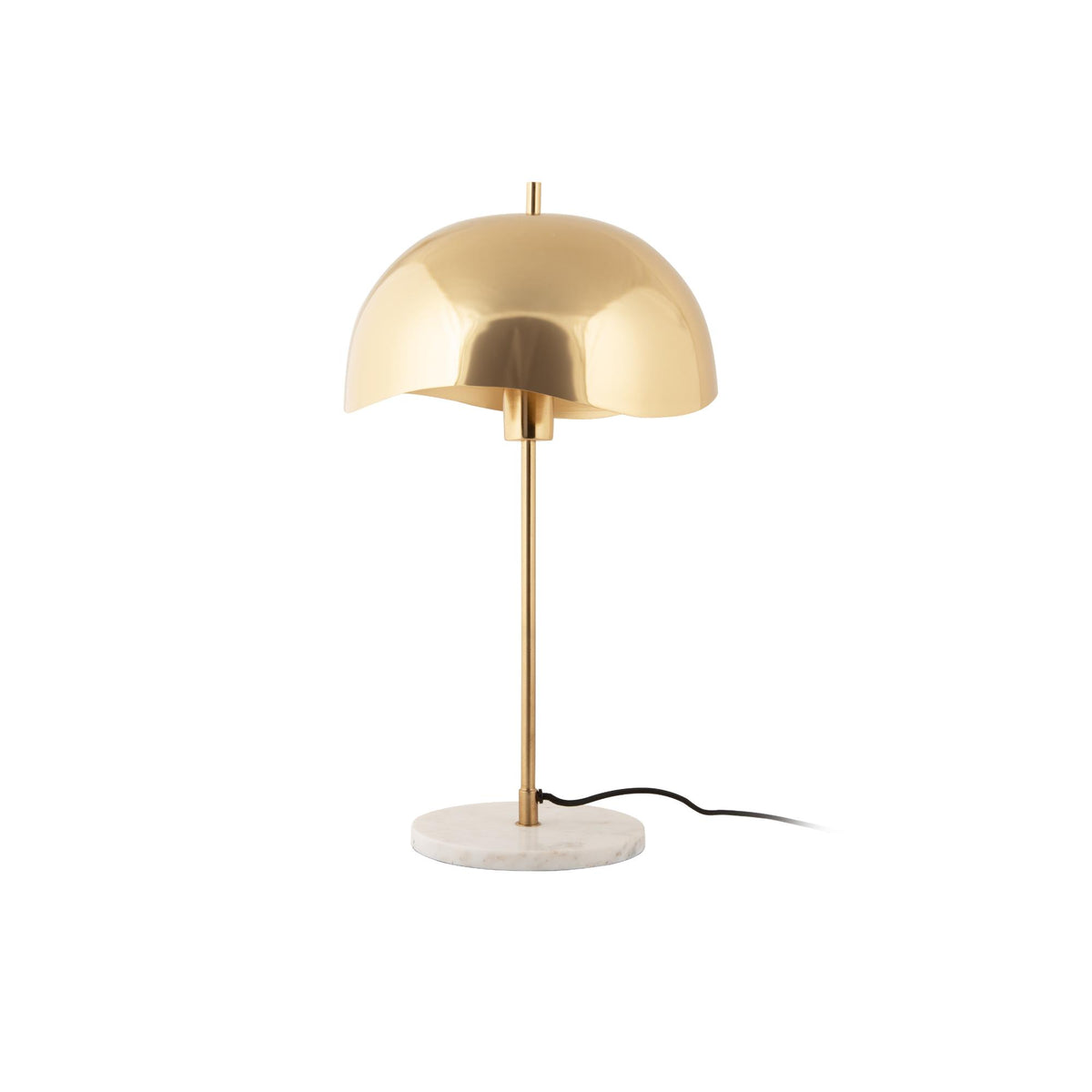 Leitmotiv tafellamp Waved Dome - goud - Ø30cm