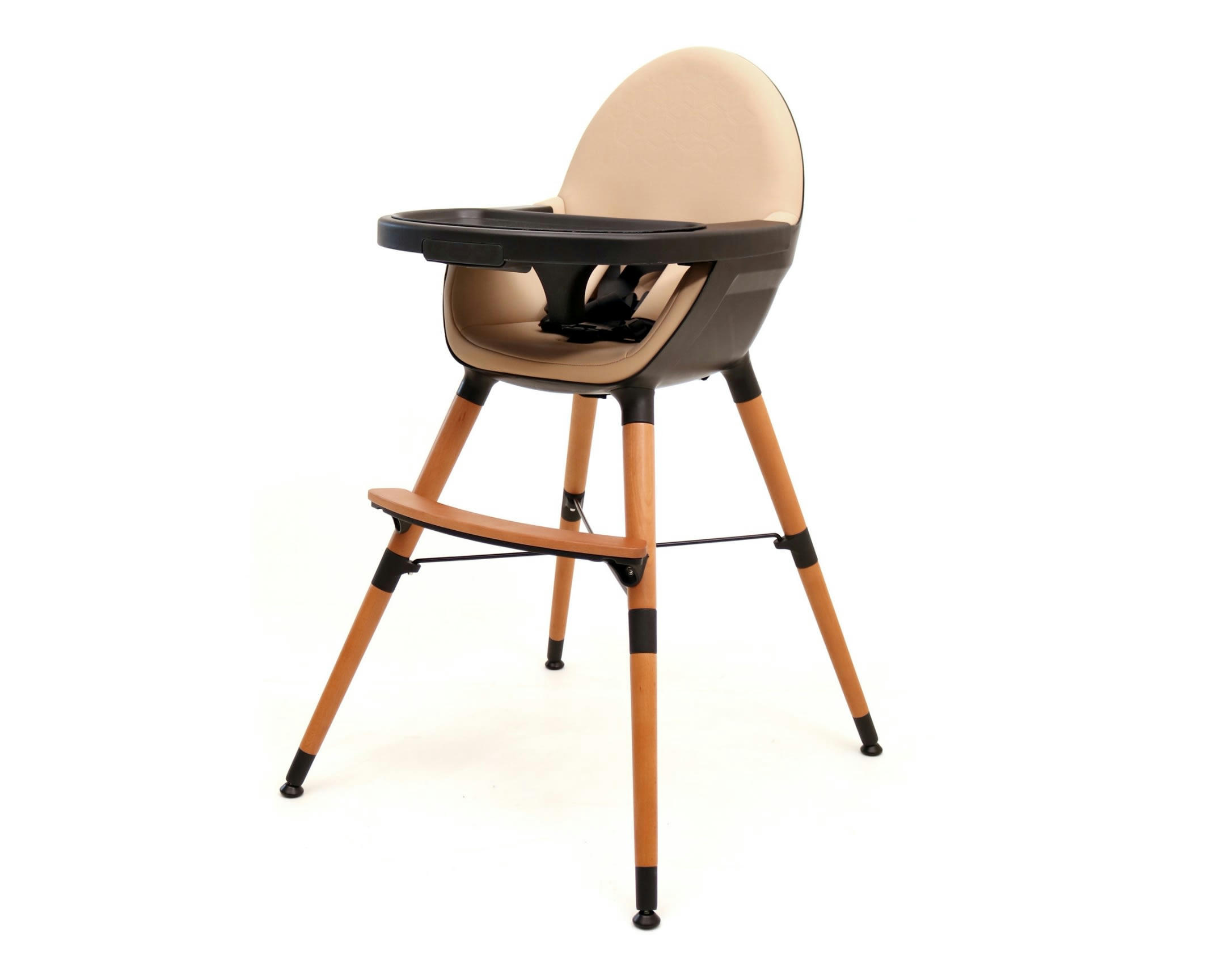 CONFORT - Chaise haute noir et camel