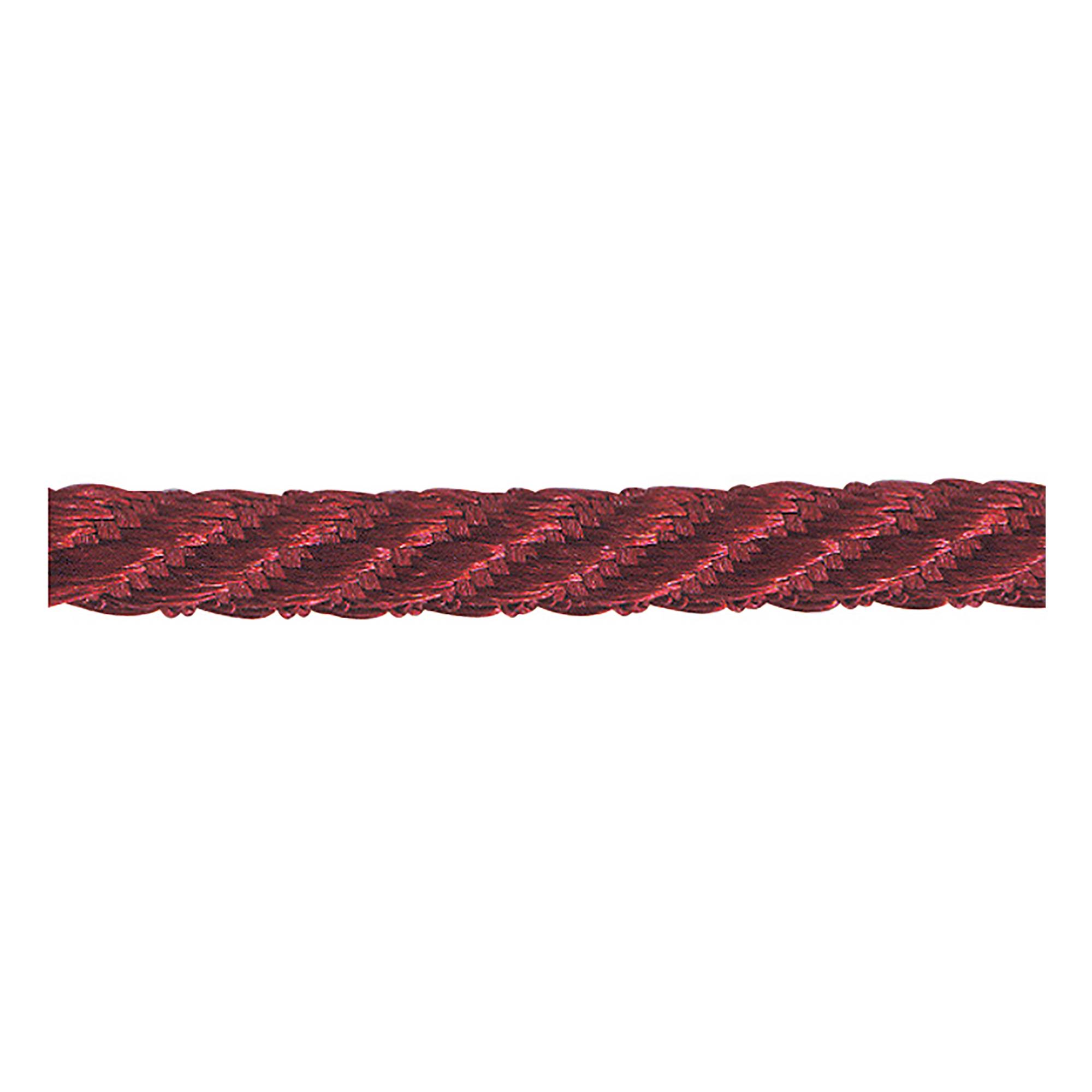 Berisfords Burgundy Barley Twist Rope by the Metre