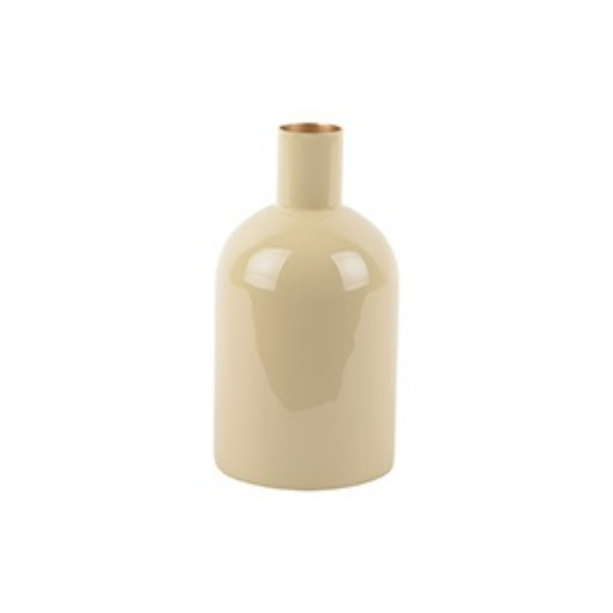 Present Time vaas Ivy Bottle Straight - bruin - Ø4cm