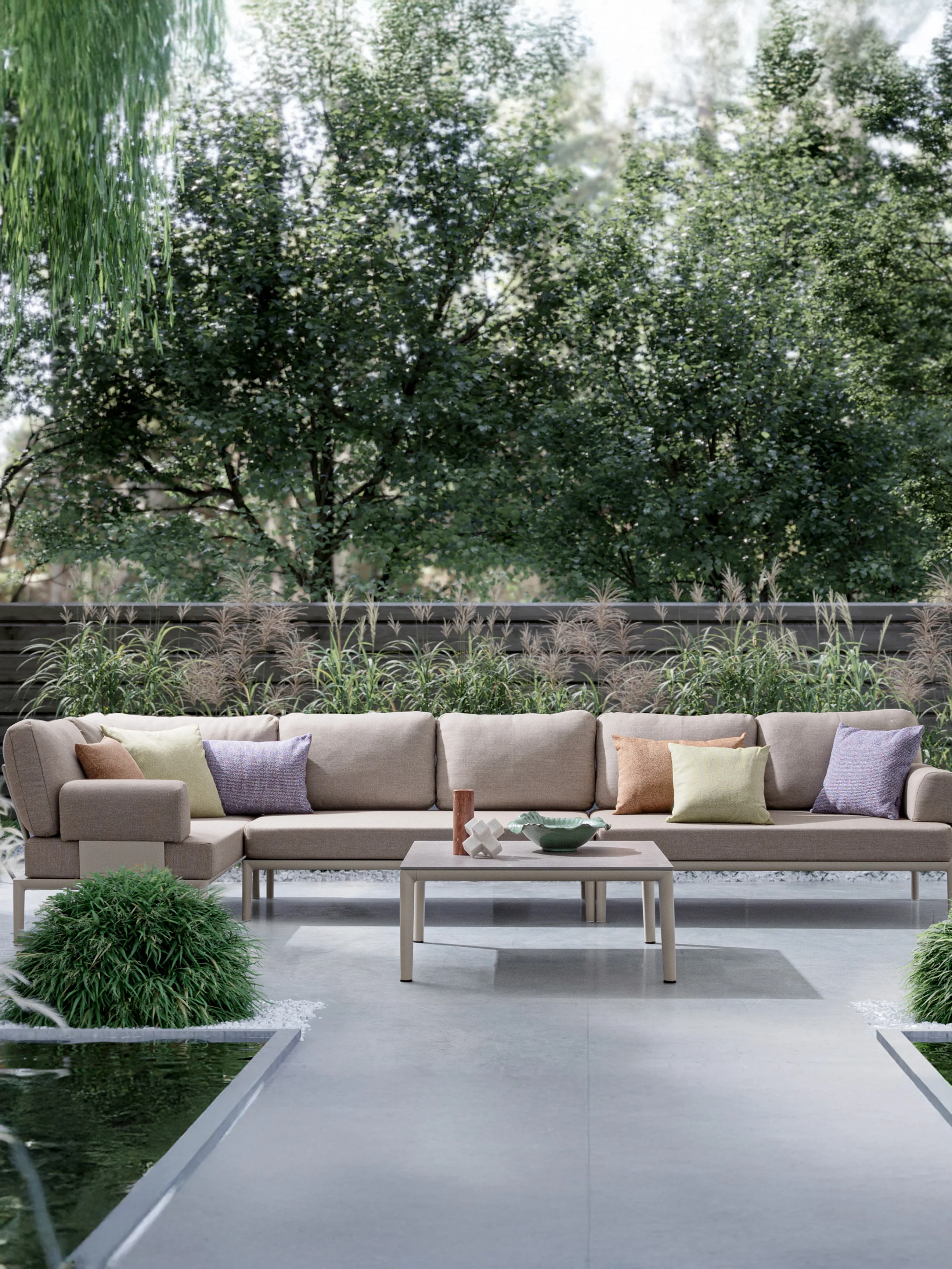 Modulares Outdoor-Sofa Gerald (2-Sitzer)