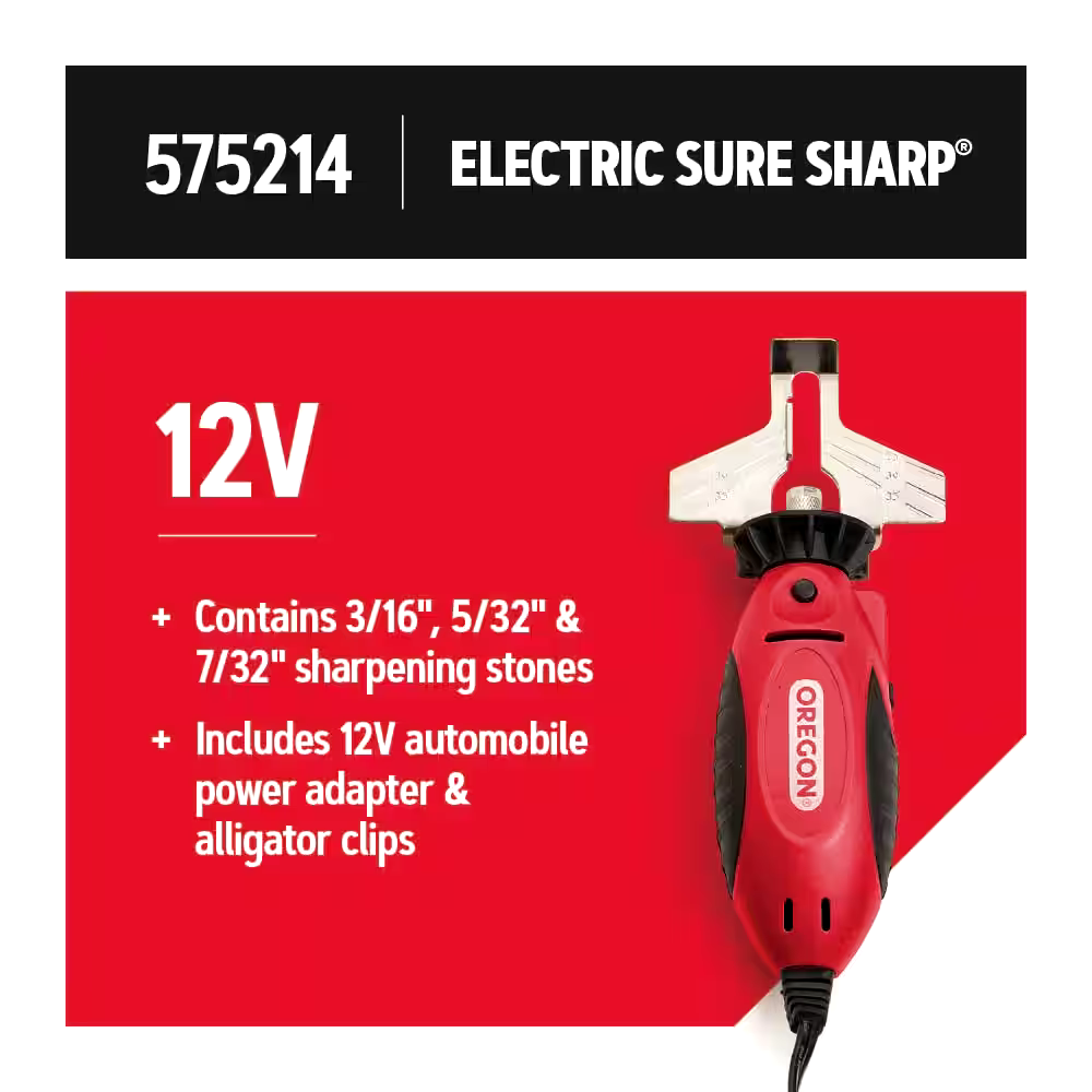 Oregon 30846 Sure Sharp 12 V Electric Chainsaw Blade Sharpener