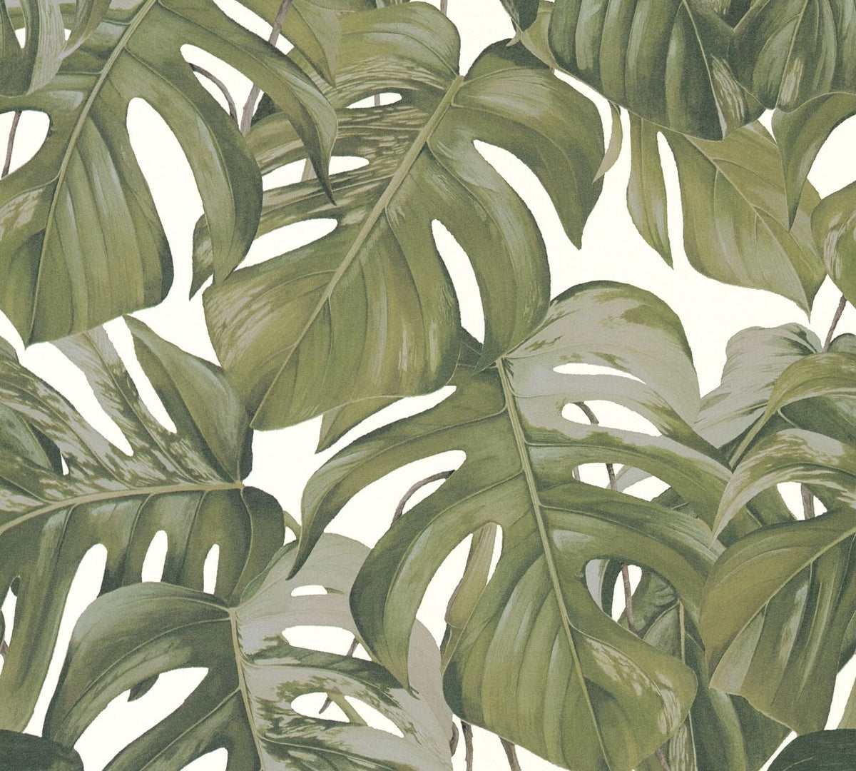 Michalsky Living behang figuratief motief groen, wit en grijs - 53 cm x 10,05 m - AS-365192