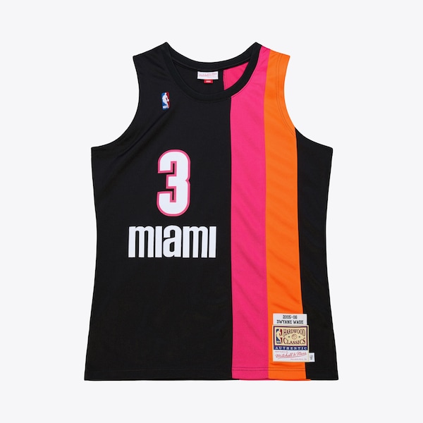 Dwyane Wade Miami Heat  2005-06 Hardwood Classics Authentic Jersey - Black