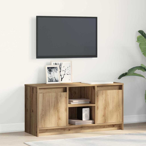 Szafka RTV Stolik Półka Szafka Pod Telewizor Do Salonu LED 100 x 34 x 50 cm