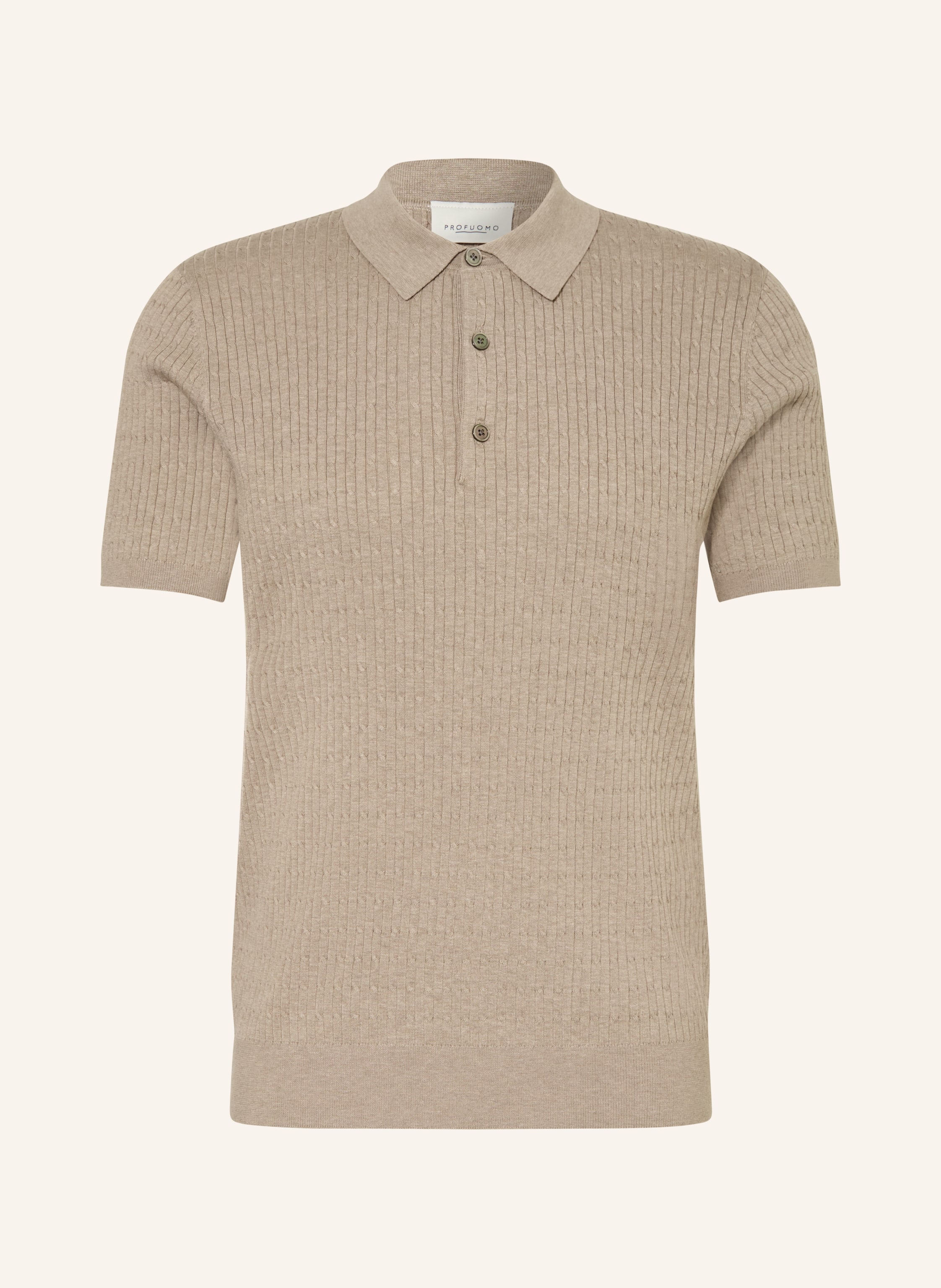 PROFUOMO Strick-Poloshirt