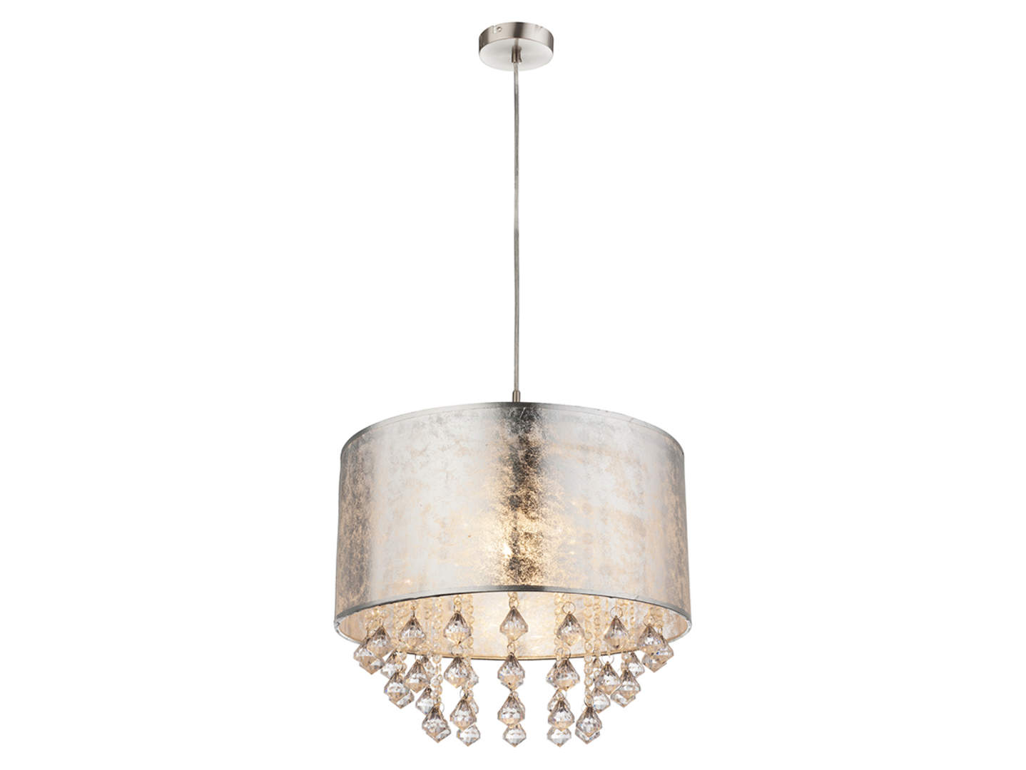 Lampa wisząca Amy tkaninowa złota