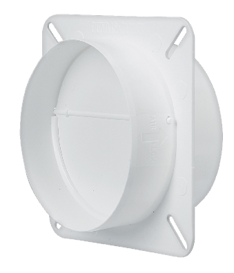 Dundas Jafine DB4ZW Dryer Vent Draft Blocker, White, 4-in