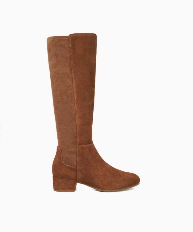Tayla Tan - Wide Fit Stretch Knee-High Boots