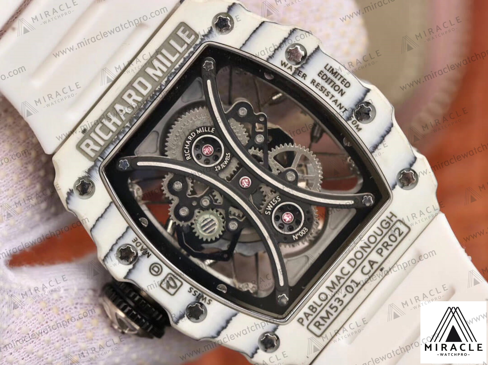 Replica Watch-RICHARD MILLE-ref.RM53-01-Elite Clone-49.90mm*42.70mm*16.15mm