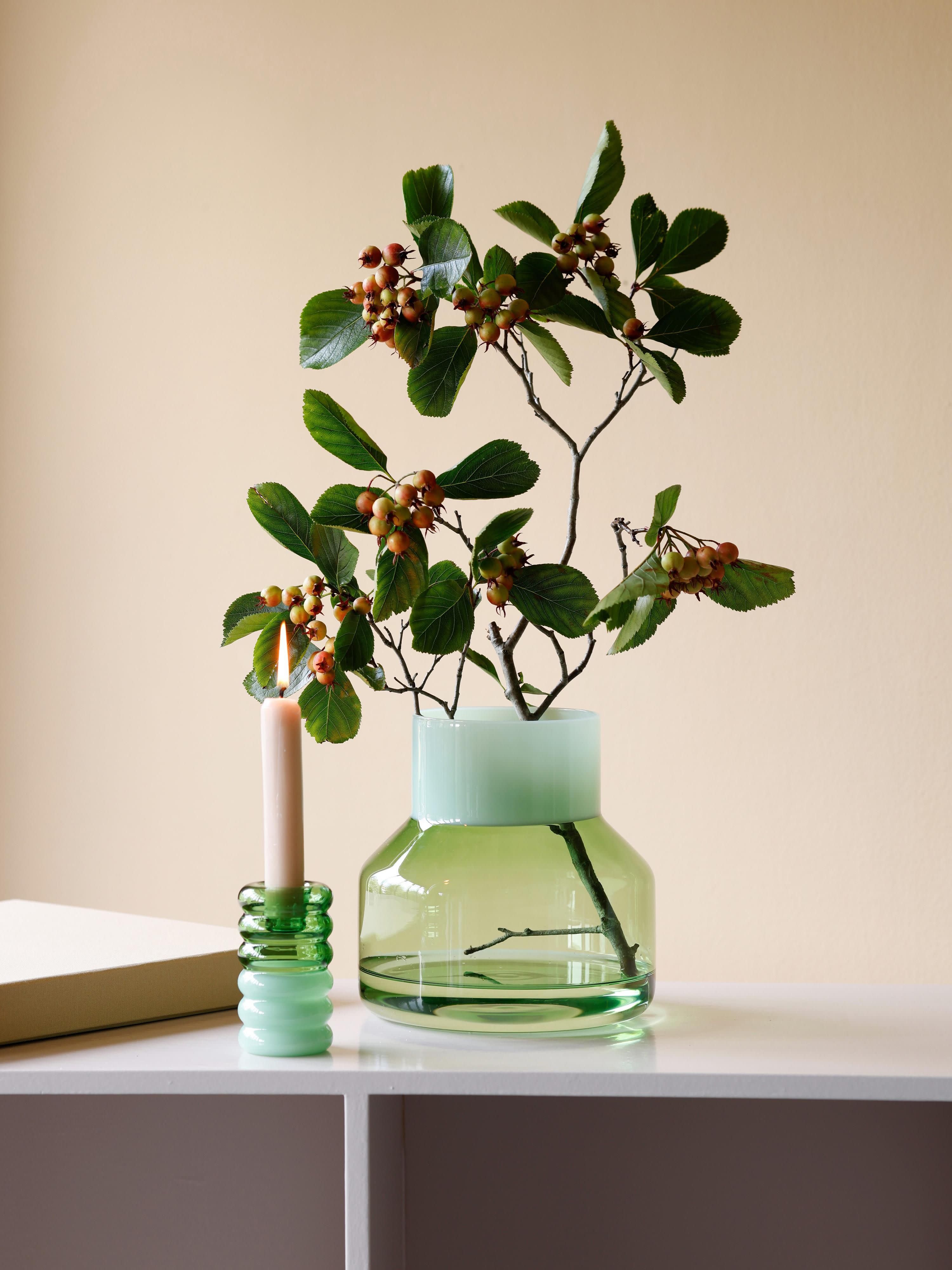 Vase Generous aus Borosilikatglas