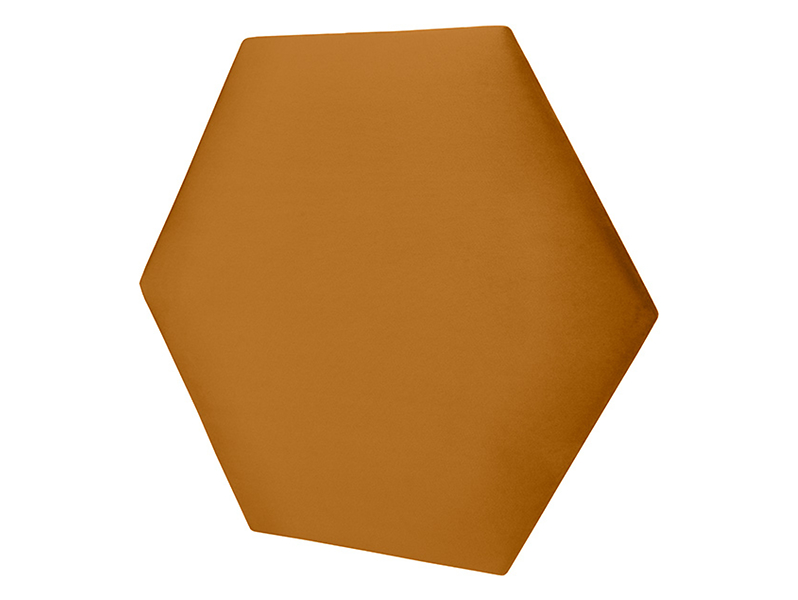 Panel tapicerowany heksagon 40x34,6 cm żółty