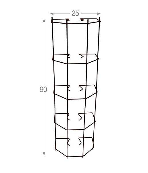 Cache Gouttière Clipsable - H 900 x L 250 mm - Marron - Louis Moulin