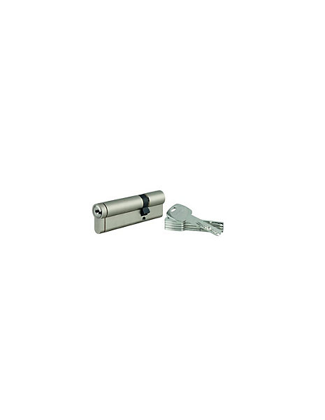 Cylindre double entrée Transit 1 UNIKEY (achetez-en plusieurs, ouvrez avec la même clé), 30x70mm, 5 clés, nickelé - THIRARD