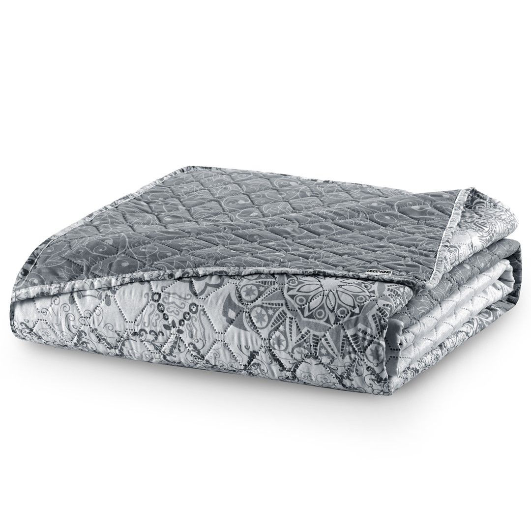 Narzuta ALAMAKOTA biała   szara 170x210 DecoKing