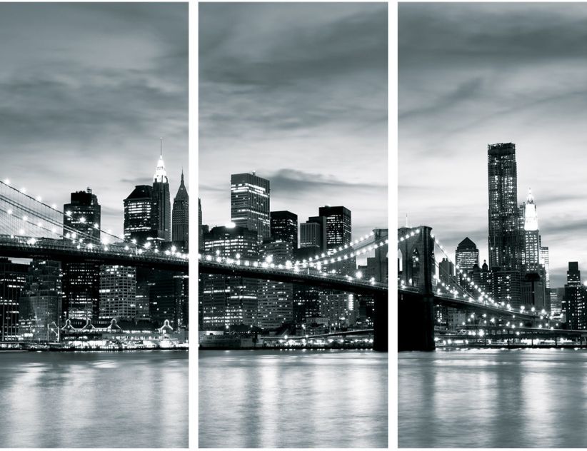 Wand Deko Skyline