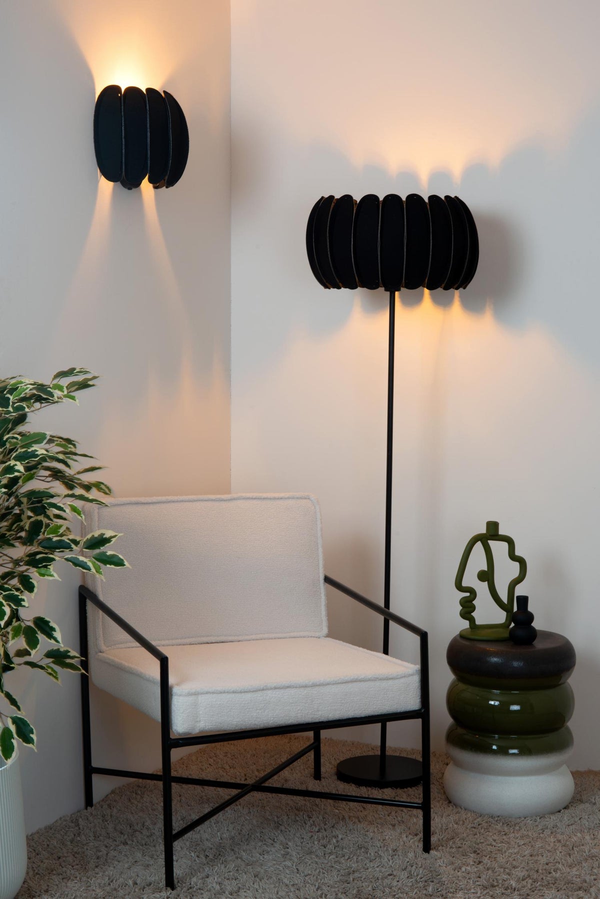 Lucide wandlamp SPENCER - 1xE27 - Zwart