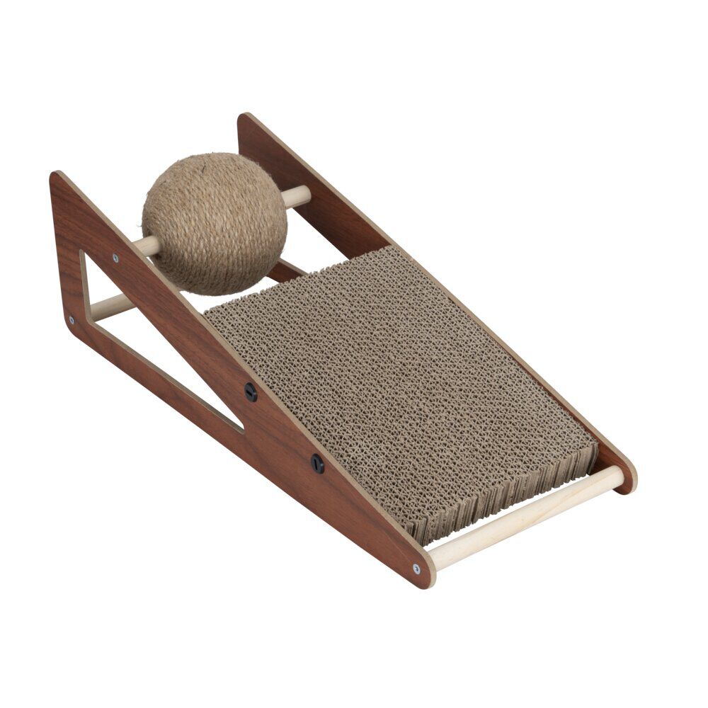 Griffoir pour chat en bois et jute 19x15xH50cm