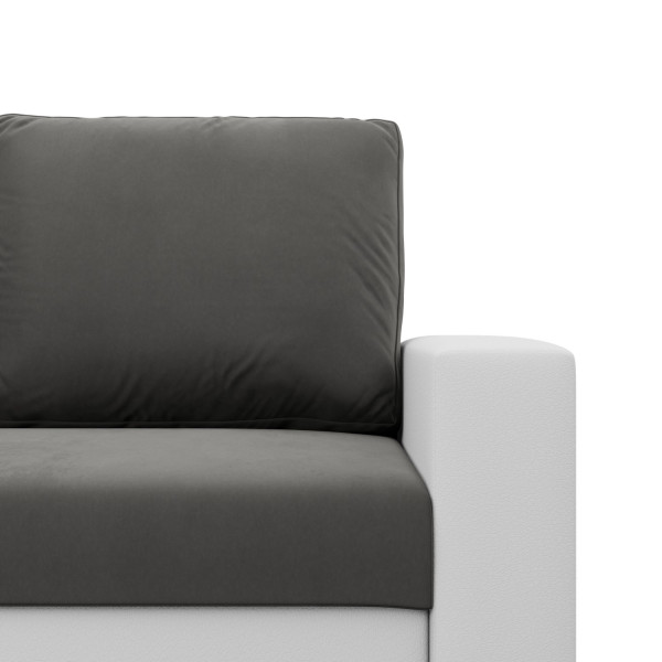 SOFA KANAPA rozkładana z funkcją spania – szara biała