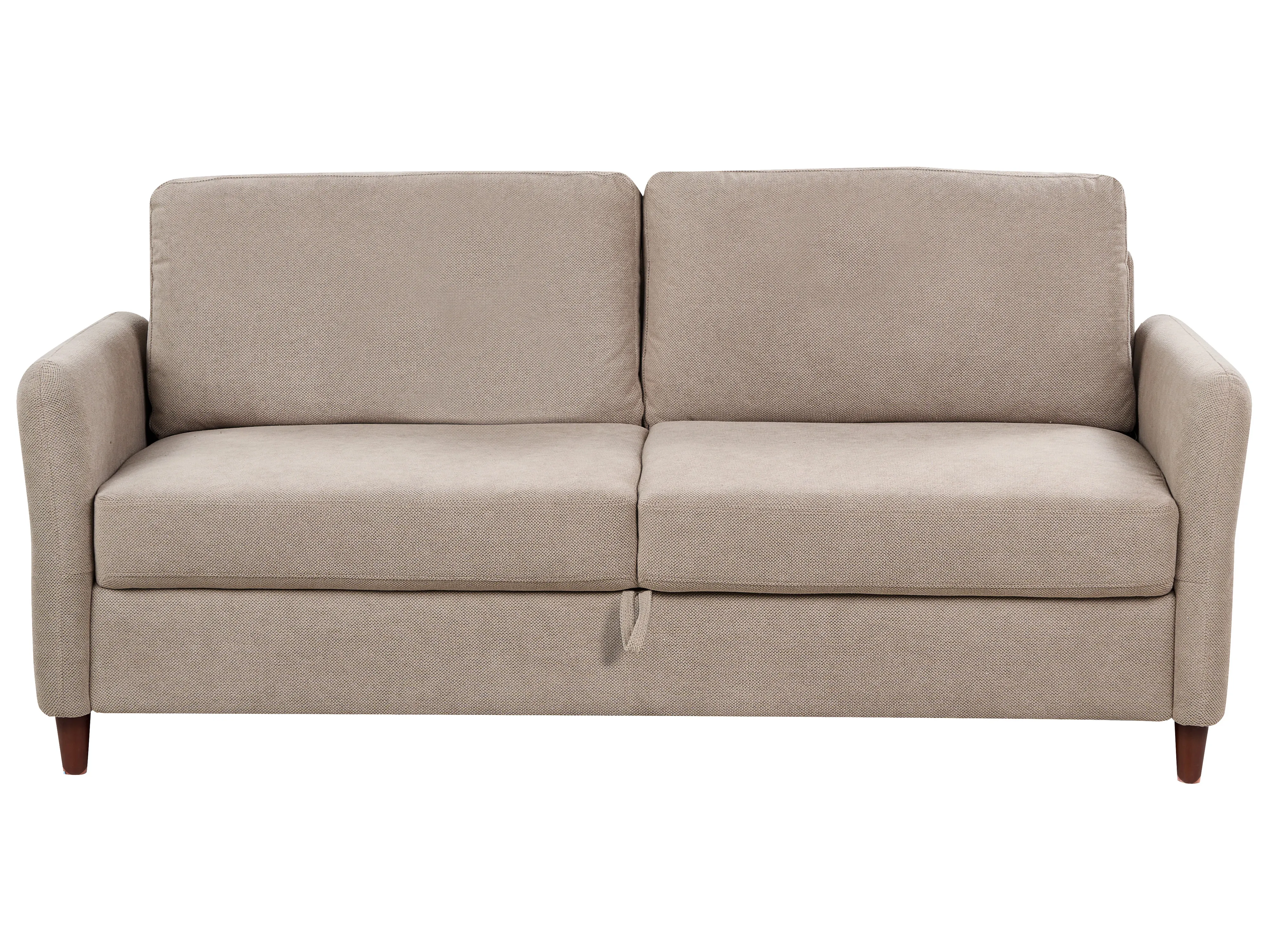 Sofa 2 Seater MARE Fabric Taupe with Storage