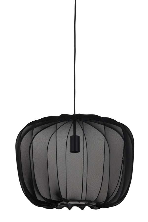 Light & Living Plumeria Hanglamp - S - H 37.5 x Ø 50 cm - Zwart