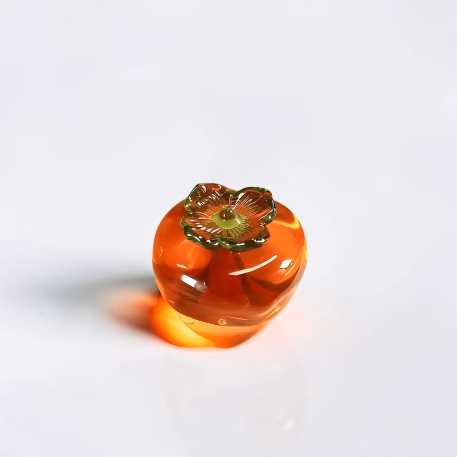 Colorful Crystal Fruit Paperweight, Fruit Desk Ornament Glass Figurine, Hand Blown Decor, Paperweights, Unique Home Gift Idea,Paperweights
