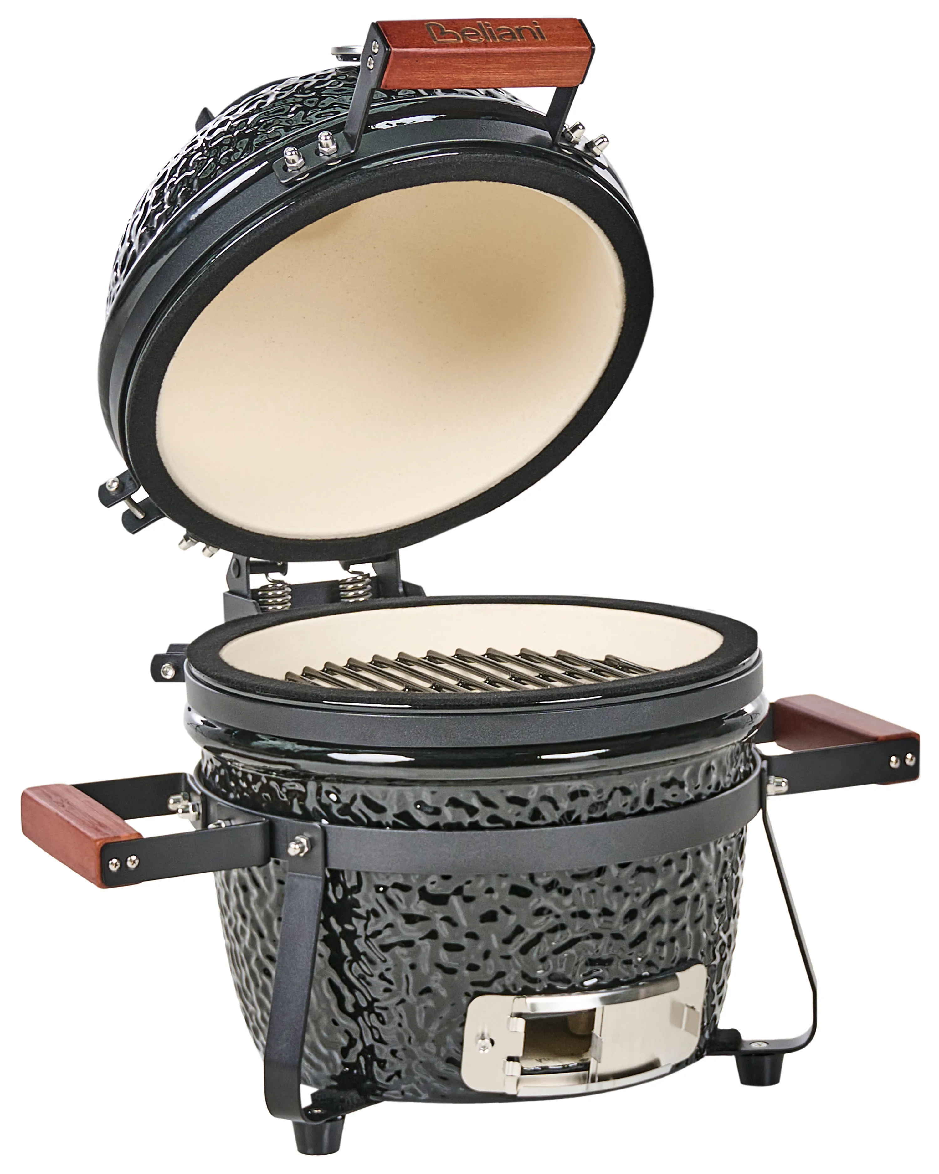 Mini Charcoal BBQ Grill KAMADO Ceramic Black