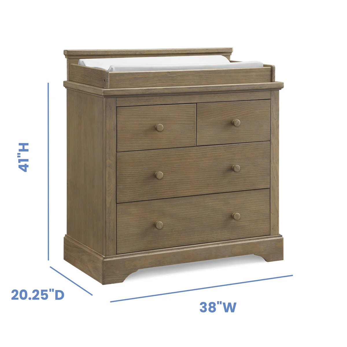 Paloma 4 Drawer Dresser with Changing Top