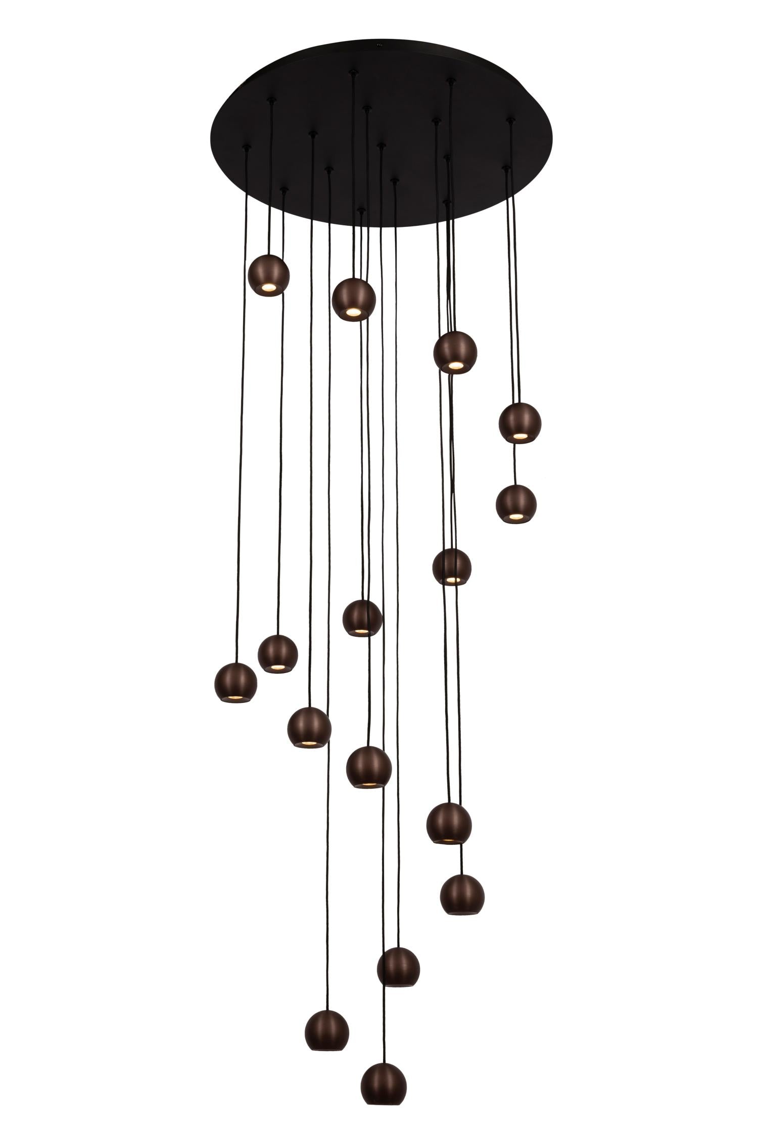 Lucide Premium MONTANA Hanglamp - Koffie
