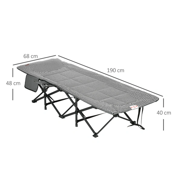 Campingbett, mit Tasche, LxBxH: 68 x 186 x 48 cm