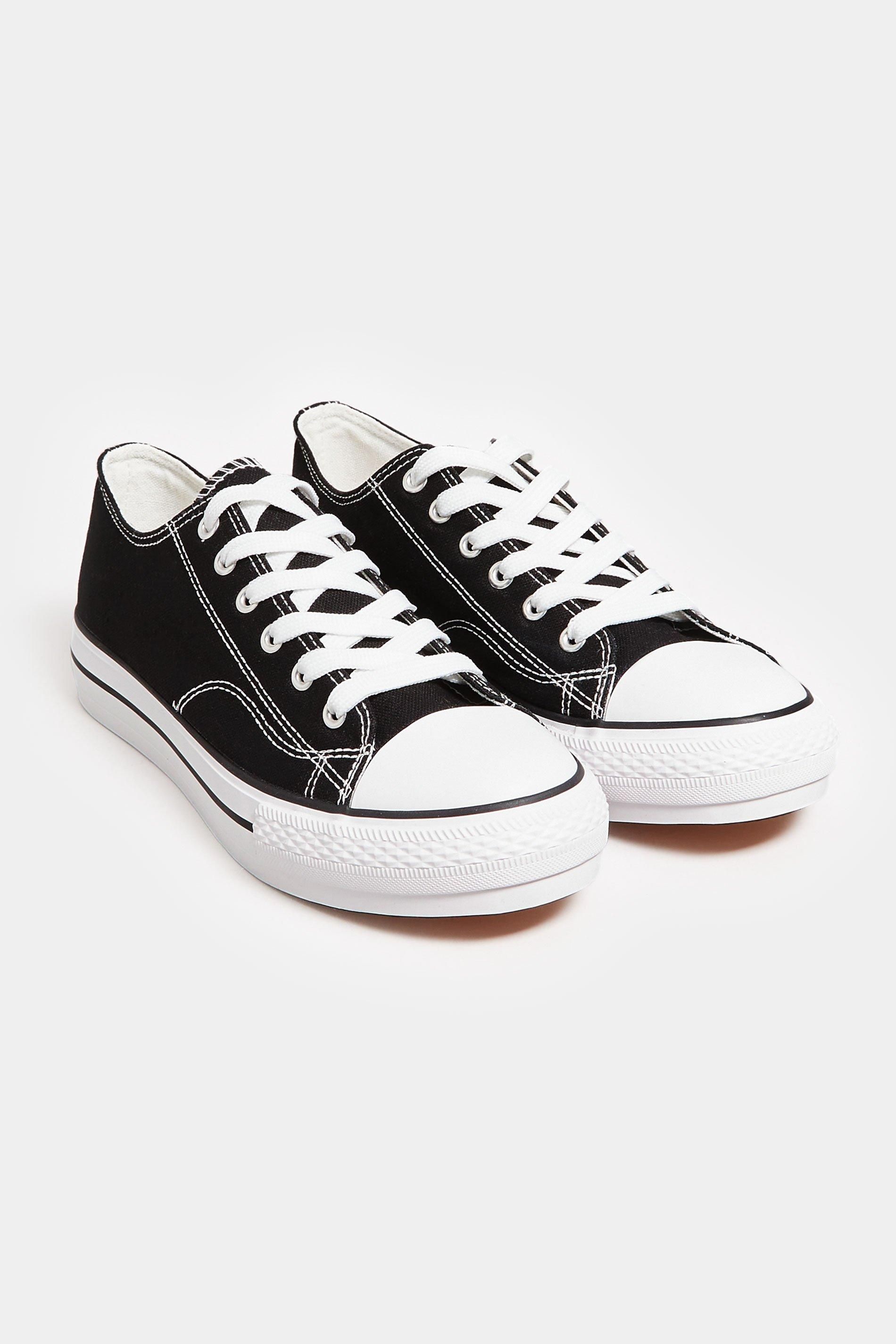 Long Tall Sally Platform Canvas Trainers
