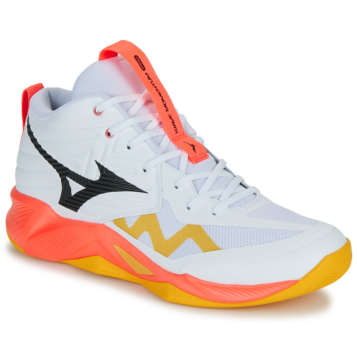 Mizuno - WAVE MOMENTUM PRO MID - White / Orange