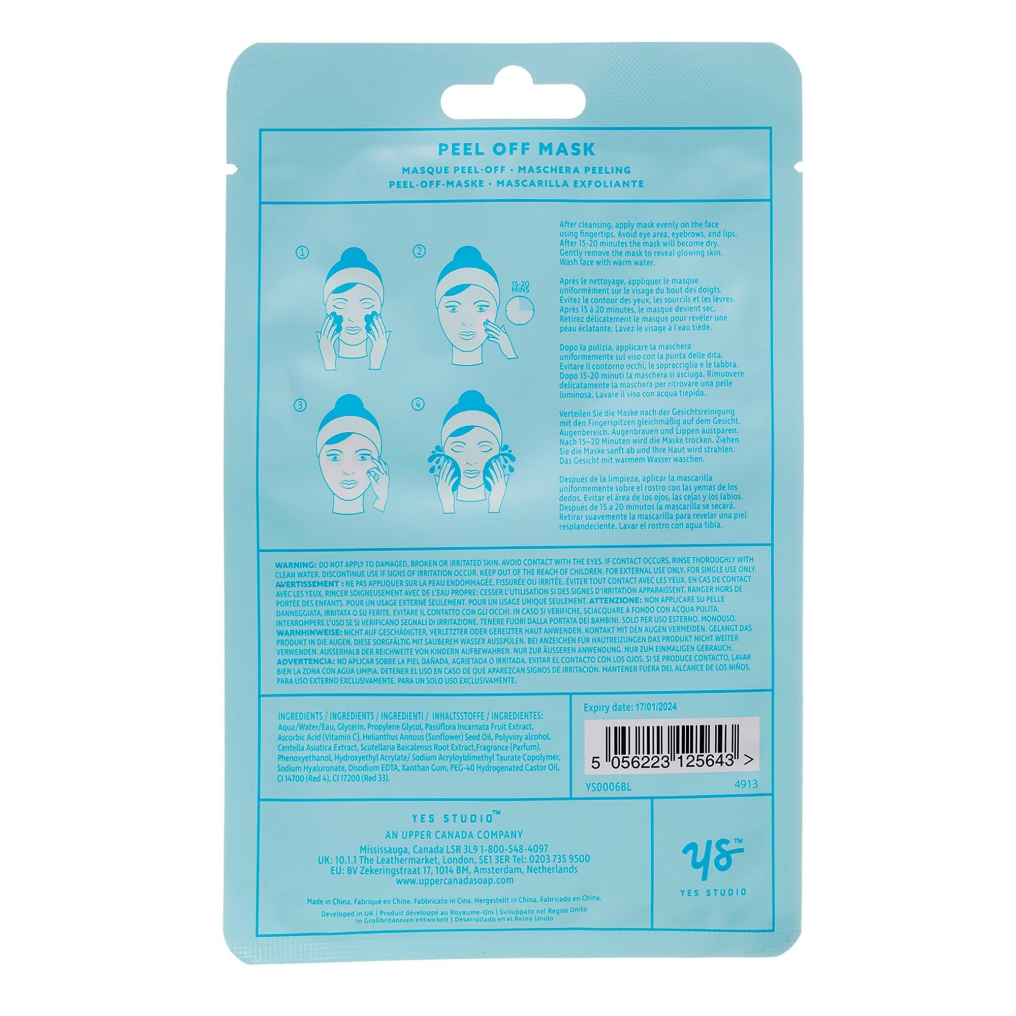 Yes Studio Feeling Great Passionflower & Vitamin C Peel Off Mask