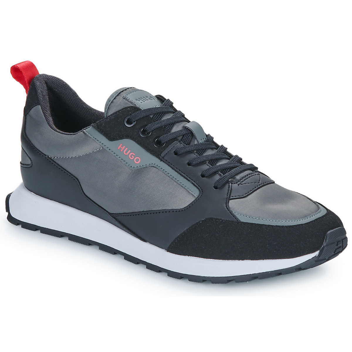 HUGO - Icelin_Runn_pumf_N - Grey / Black / Red