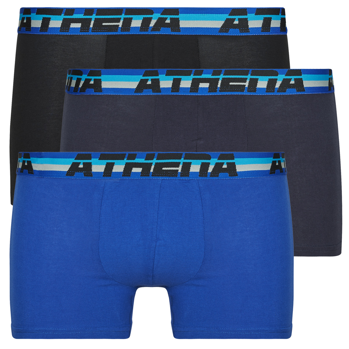 Athena - 720 STRETCH COTON Pack de 3 - Black / Blue / Marine