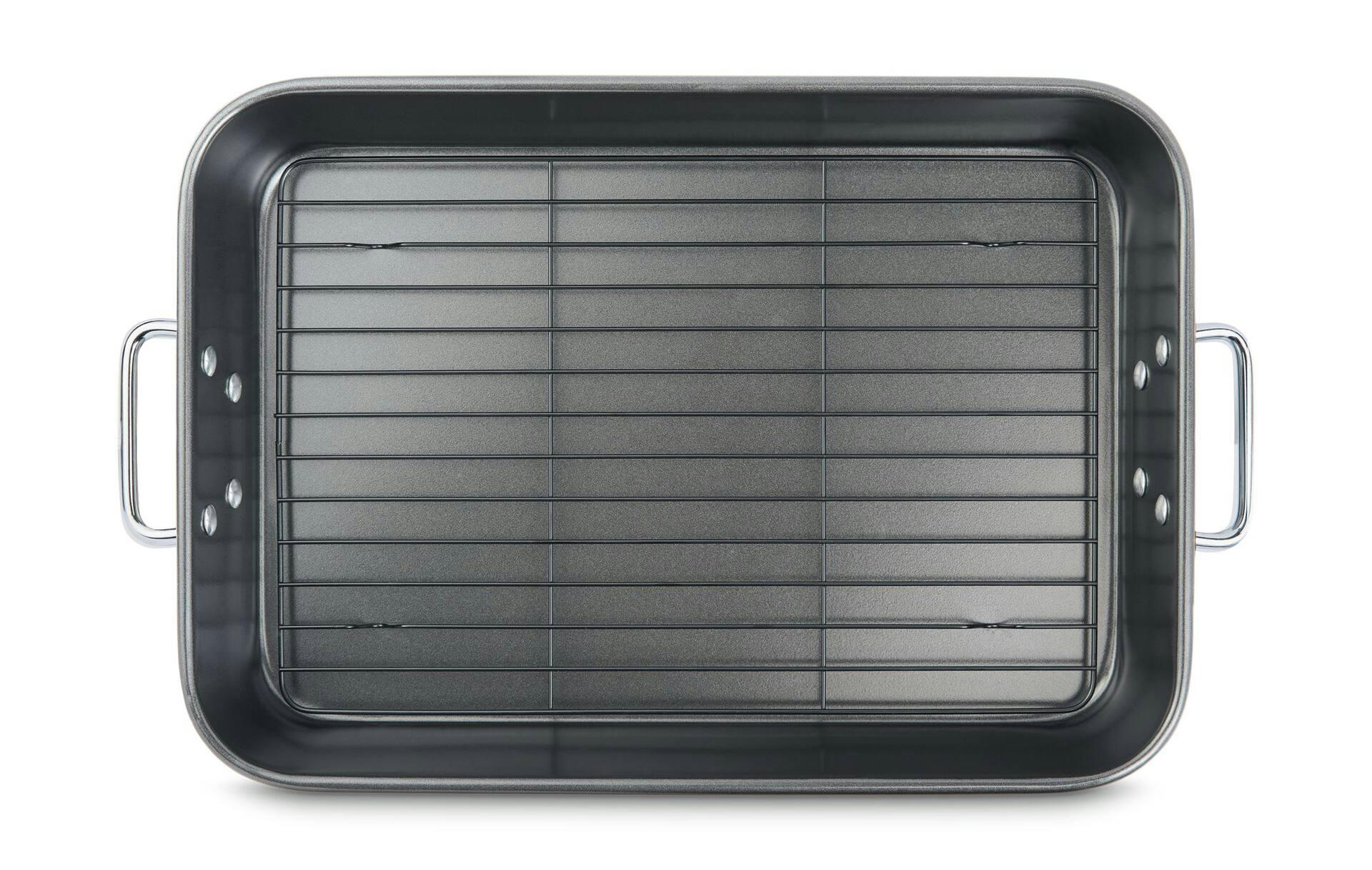 MASTER Chef Multi-Purpose Roaster with Rack, Dishwasher Safe, 9-12 lb, 25.4 x 38cm