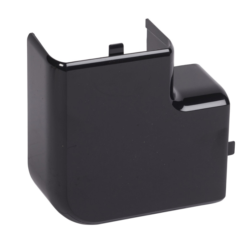Angle plat DLP à clipser en plastique noir 50 x 80 mm LEGRAND