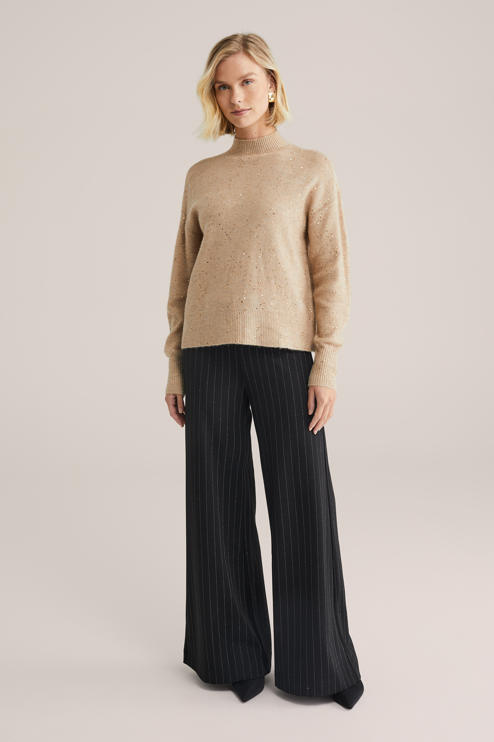 Dames trui met pailletten