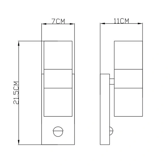 Außenleuchte »Style«, 5 W, inkl. Bewegungsmelder