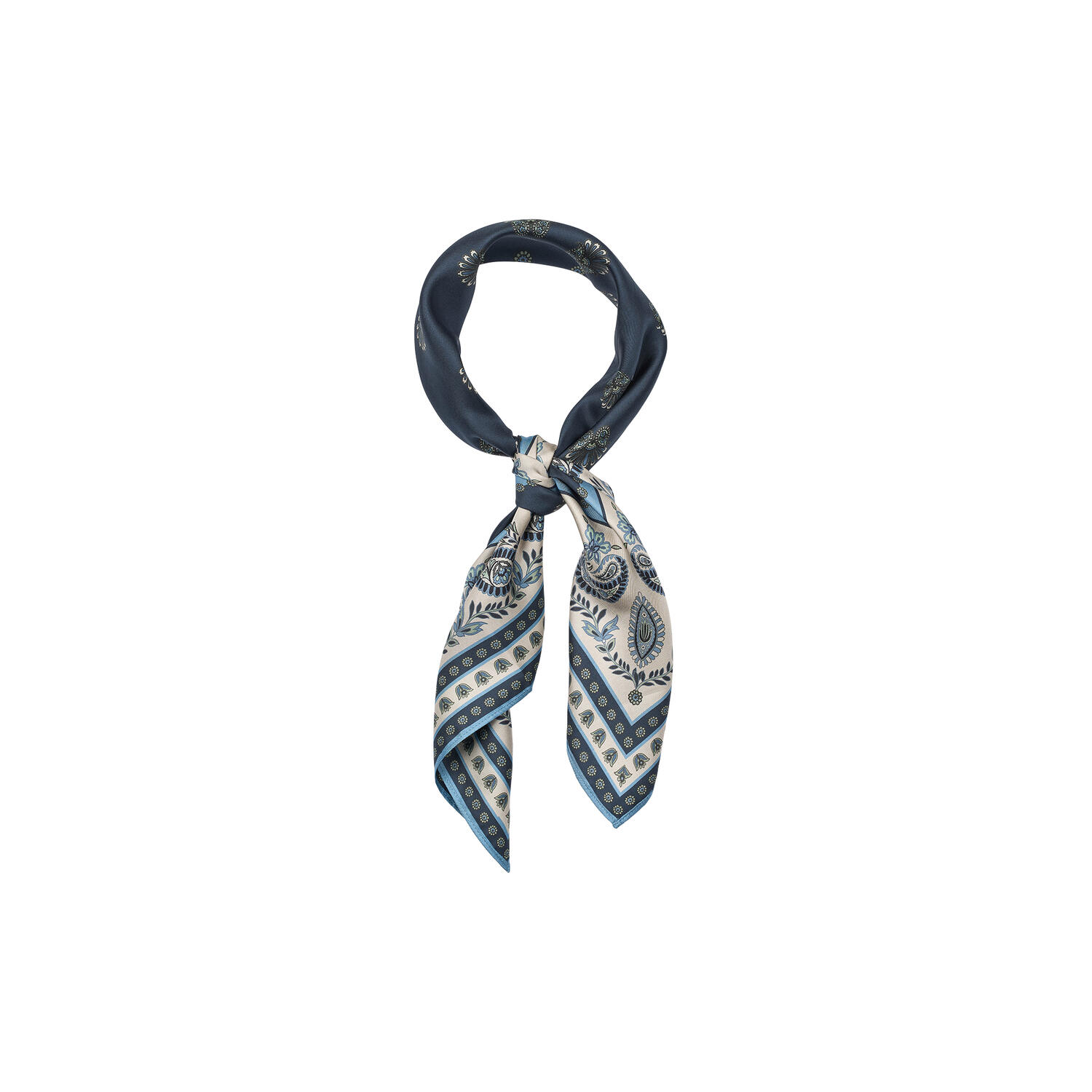 5142PBOScarf, large, black/blue