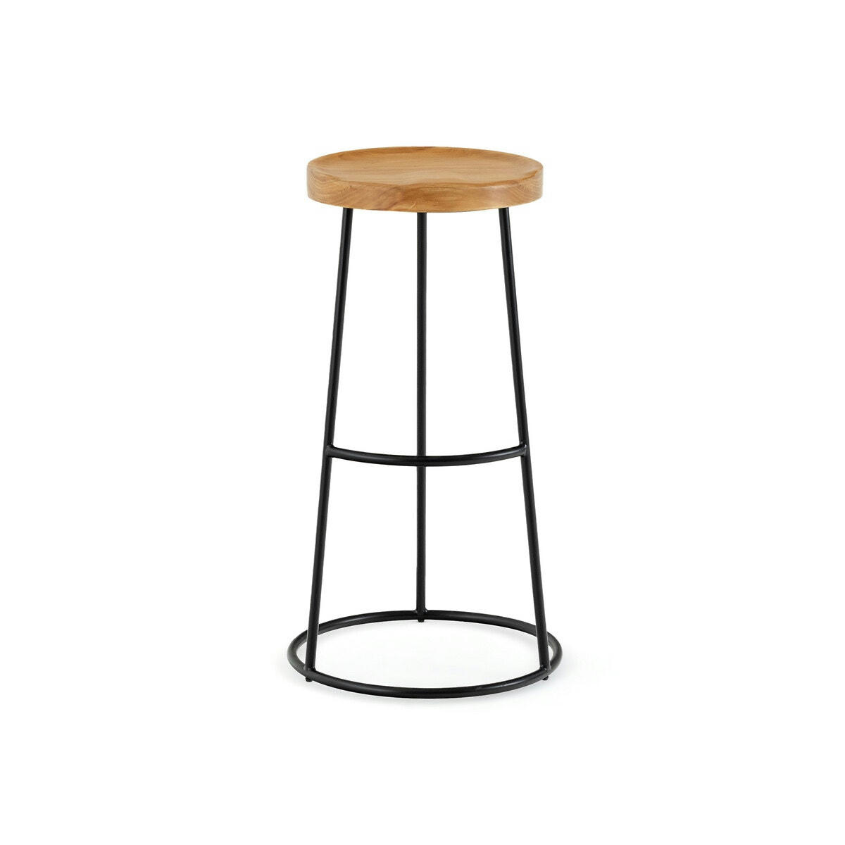 Tabouret de bar en orme H76 cm, Iska