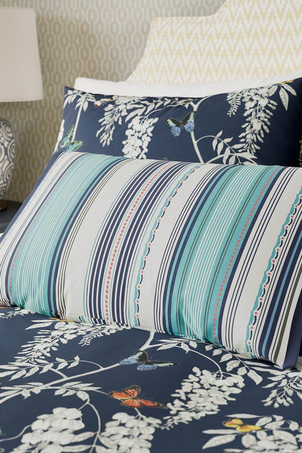 Sanderson Wisteria & Butterfly' Cotton Cushion