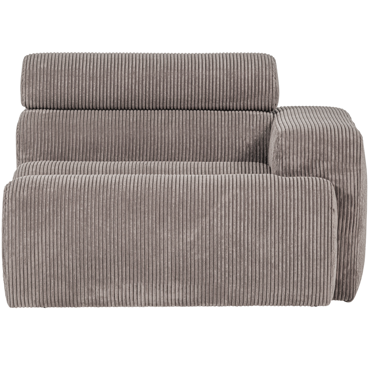 WOOOD 1-zits element bank arm links Novi - Ribstof - Zand - 86x109x113