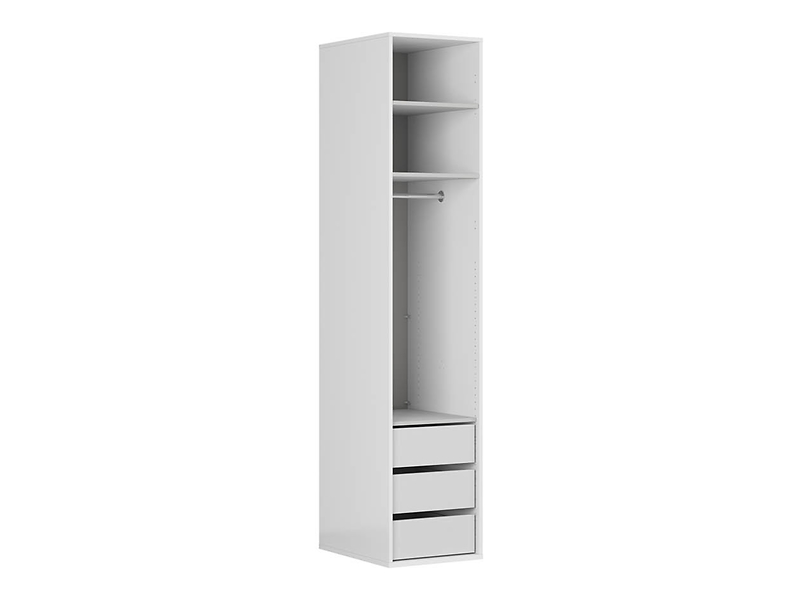 Szafa Flex 50 cm biały/grafit