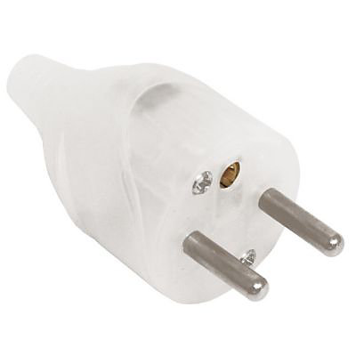 Fiche mâle lumineuse 16A sortie droite Diall
