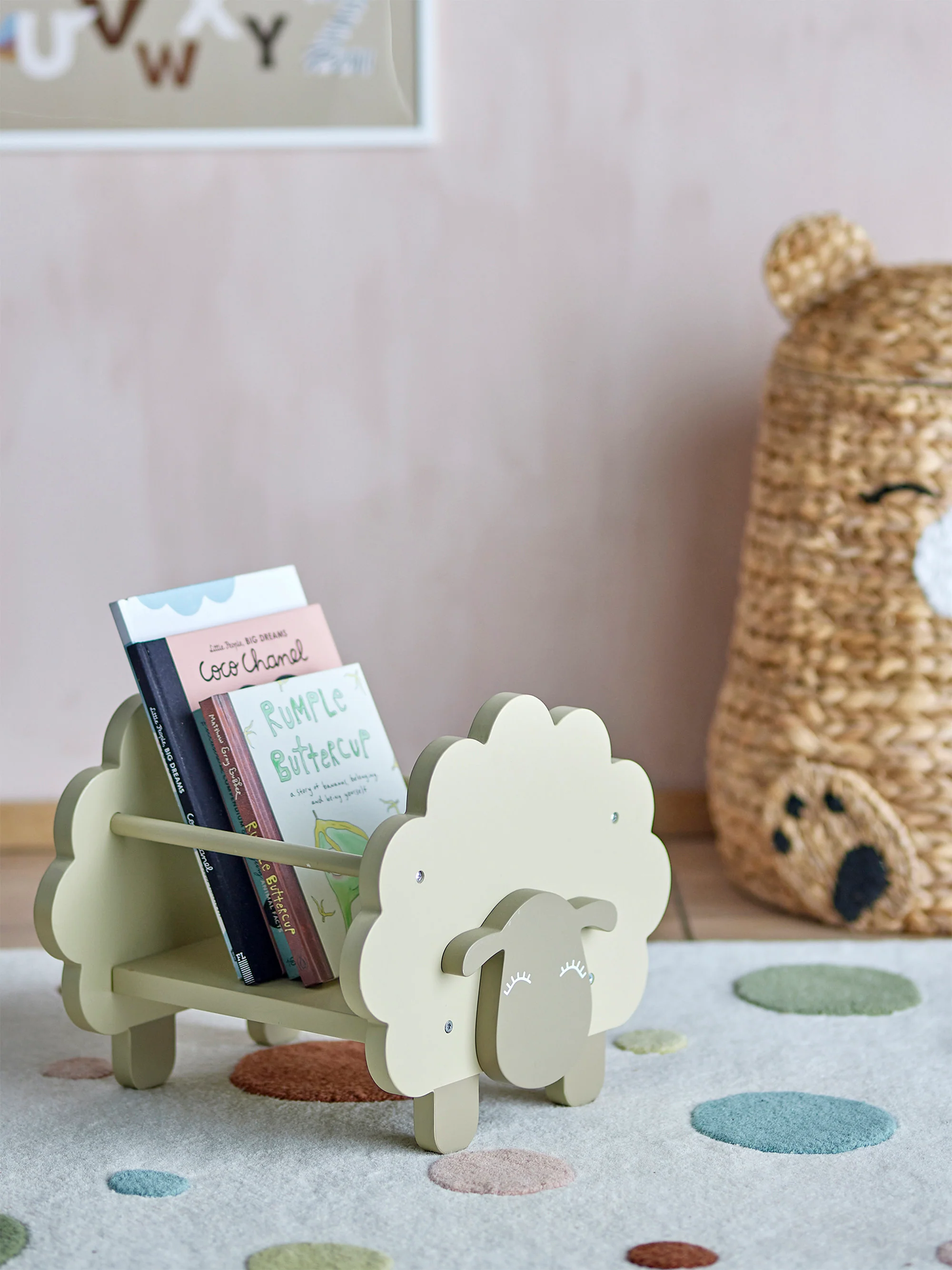Kinder-Regal Dolly in Schaf-Form
