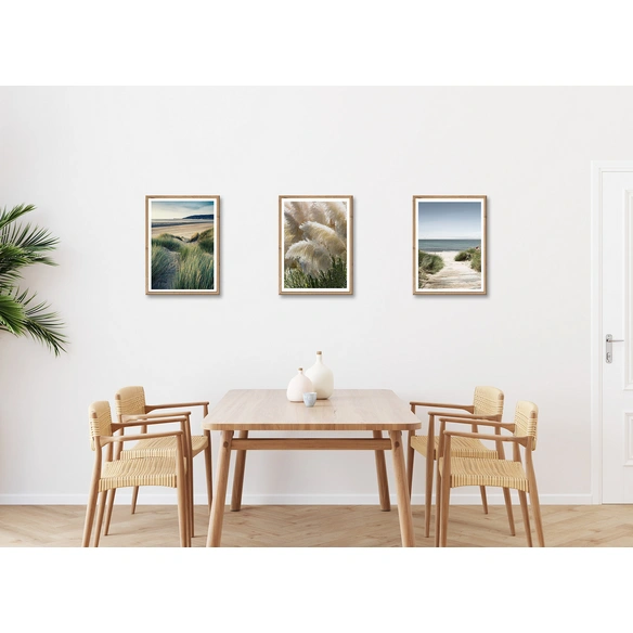 Gerahmtes Bild, ca. 30x40 cm, 3er Set 999