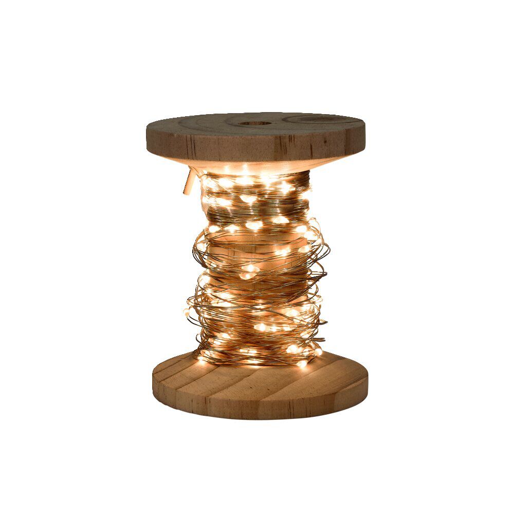 Guirlande LED à piles sur bobine L10,9m