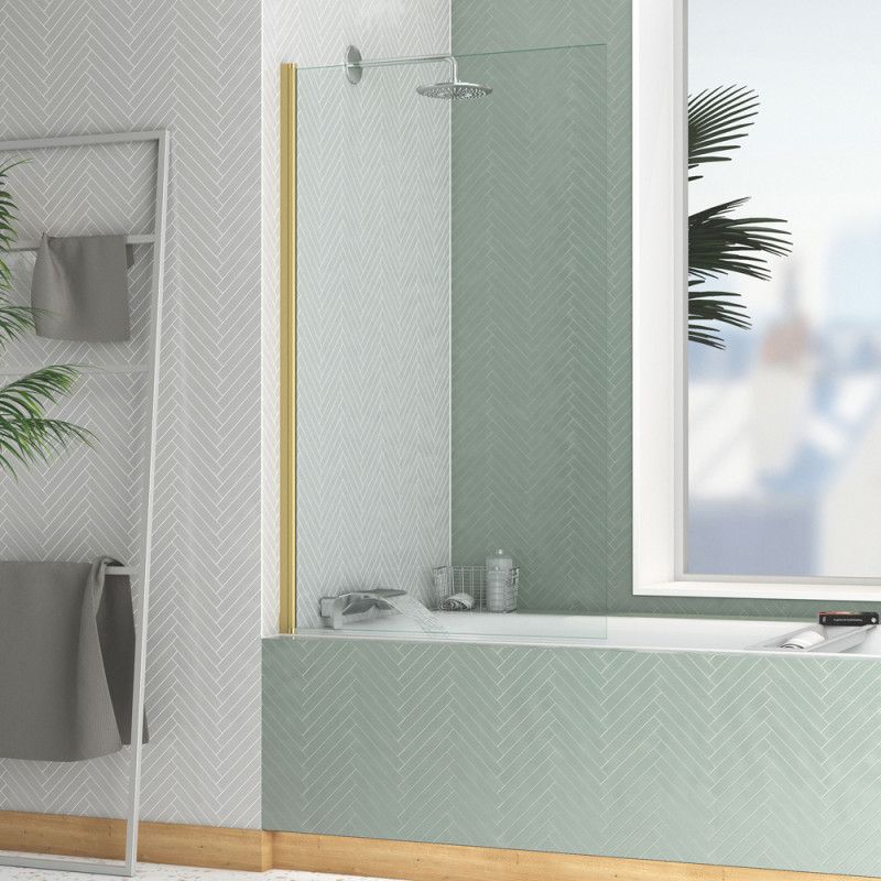 Paroi de baignoire Essentiel or 140 x 80 cm AURLANE
